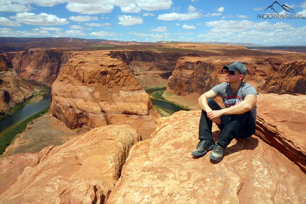 Pause am Horseshoe Bend