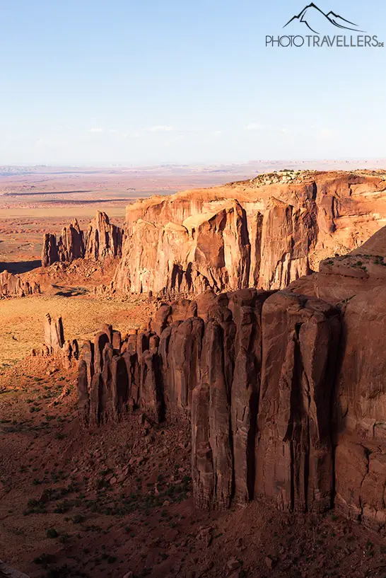 Angestrahlte Sandsteine im Monument Valley