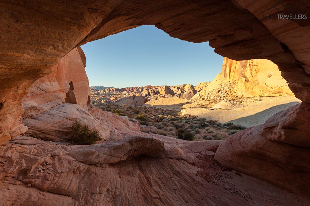 Blick aus dem Thunderstorm Arch