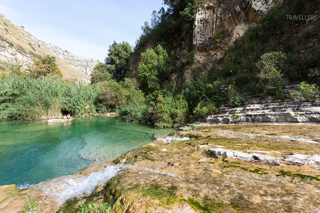 Die Pools im Naturschutzgebiet Riserva Naturale orientata Cavagrande del Cassibile