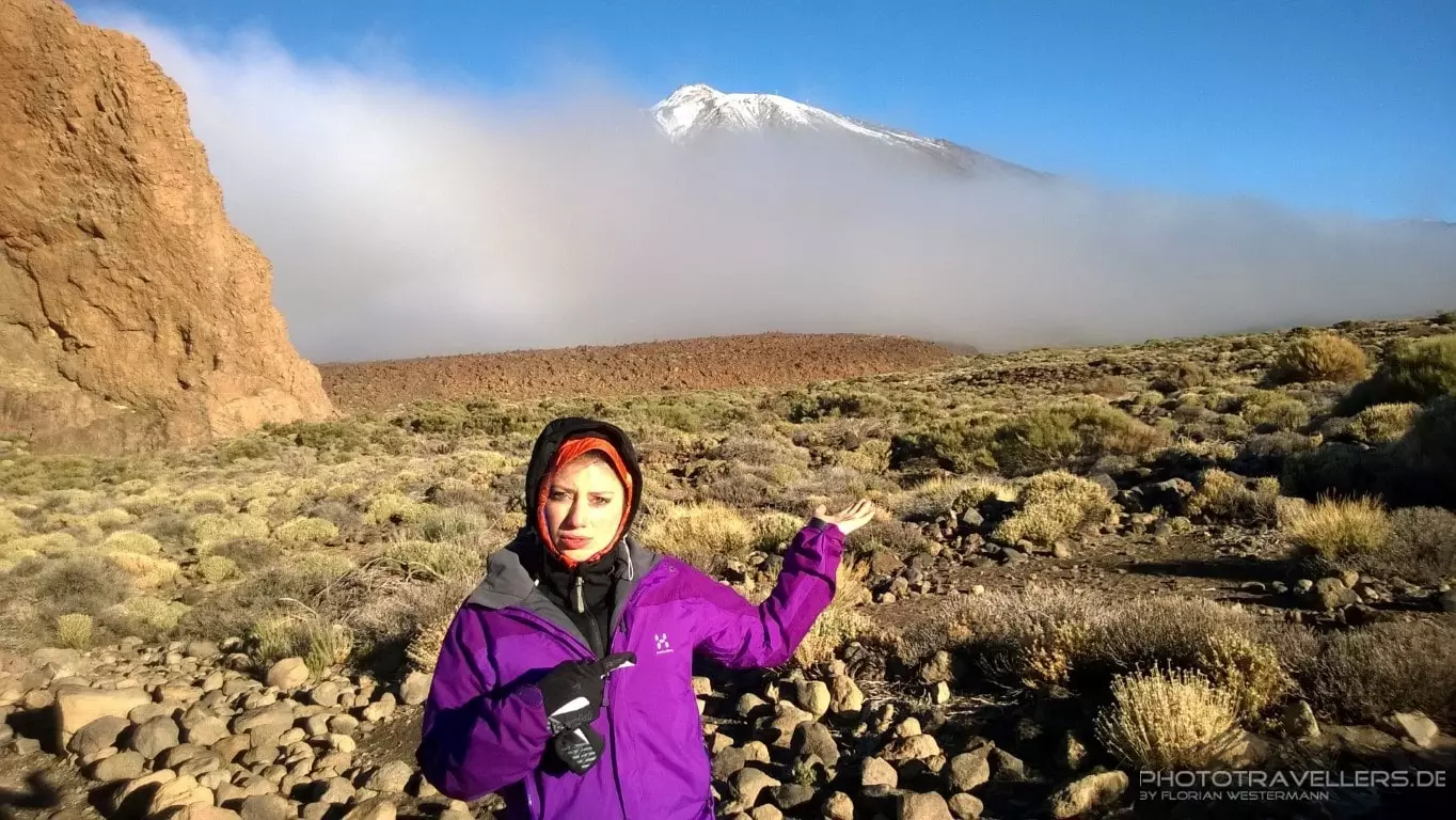 Nebelwolke vor dem Teide