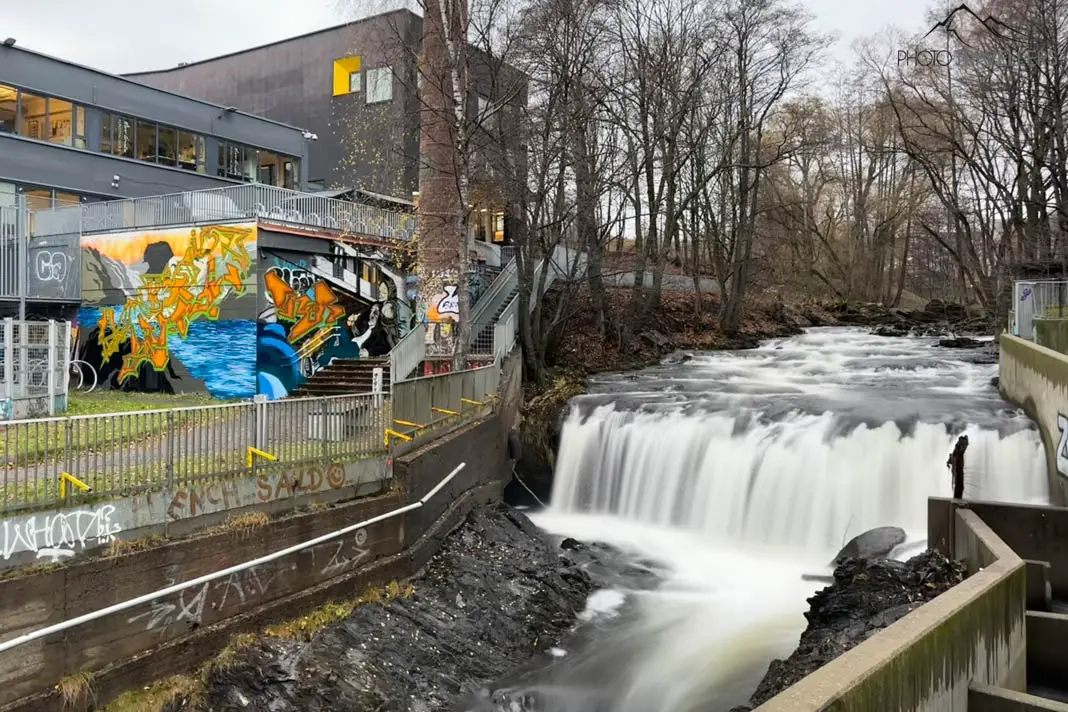 Der Wasserfall Nedre Foss in Oslo