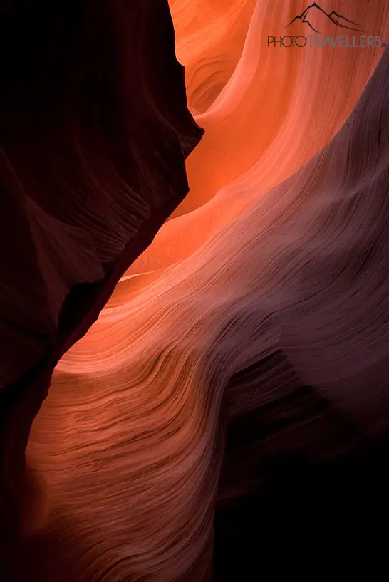 Struktur im Antelope Canyon