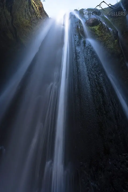 The Gljúfrabúi waterfall