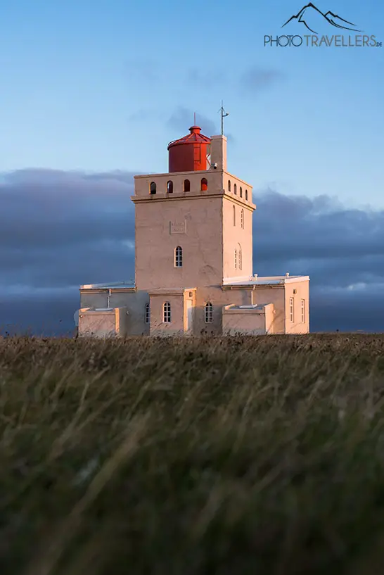 The Dyrhólaey lighthouse in the evening light