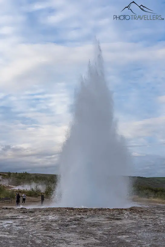 The Strokkur geyser in Iceland