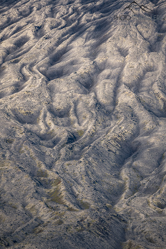 Strukturen des Vulkans Snæfellsjökull auf Island