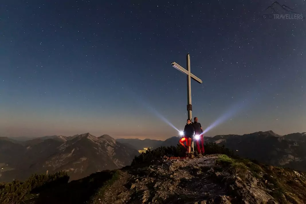 Bärenkopf-Gipfel bei Nacht