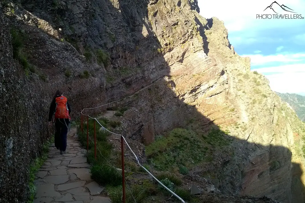 Versicherter Wanderweg auf den Pico Ruivo auf Madeira