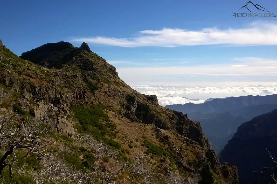 Wolkenmeer mit sonniger Bergwelt auf Madeira