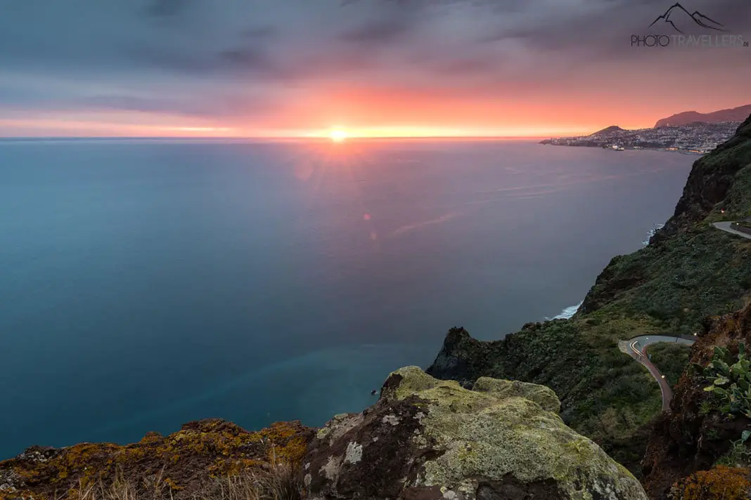 Sonnenuntergang am Cape Garajau auf Madeira
