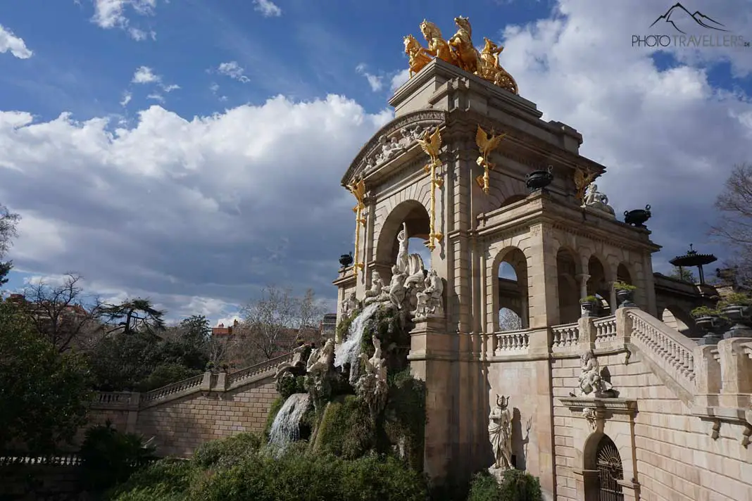 Der Springbrunnen im Parc de la Ciutadella