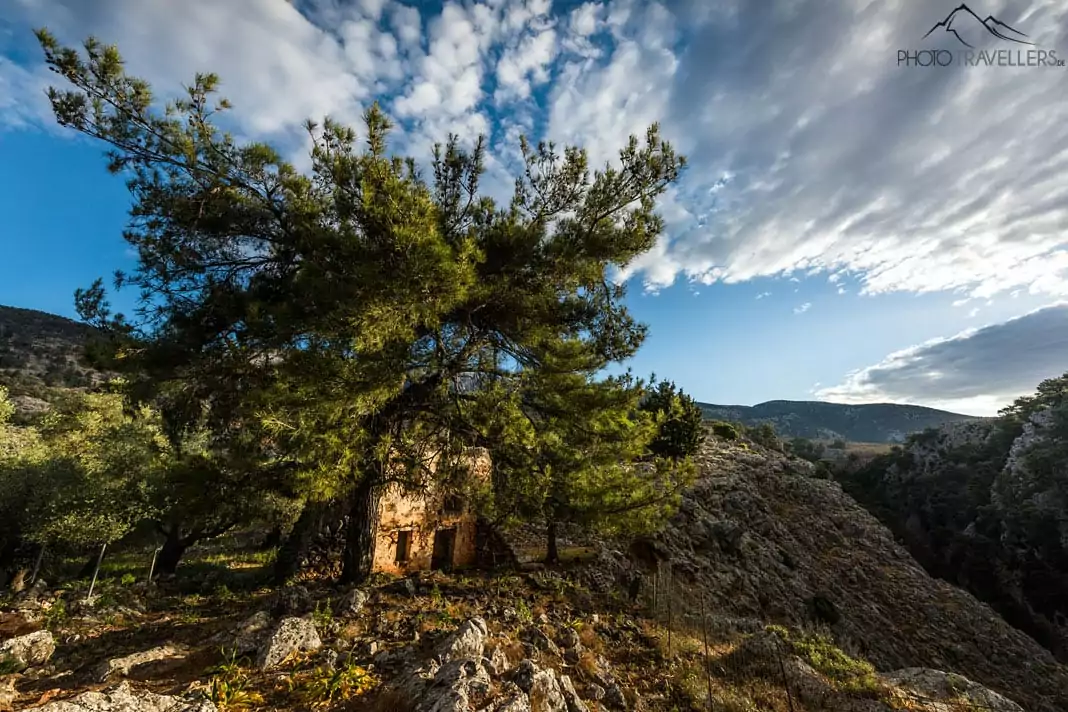 eine Ruine in Aradena auf Kreta