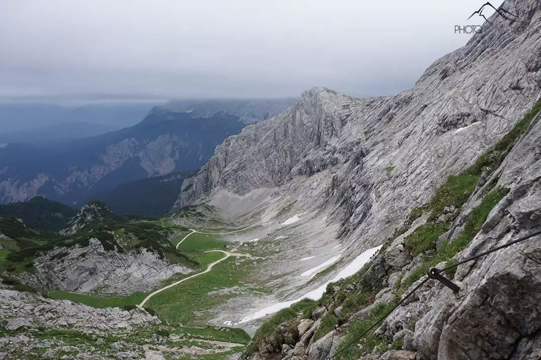 Ausblick vom Klettersteig Alpspitz Ferrata