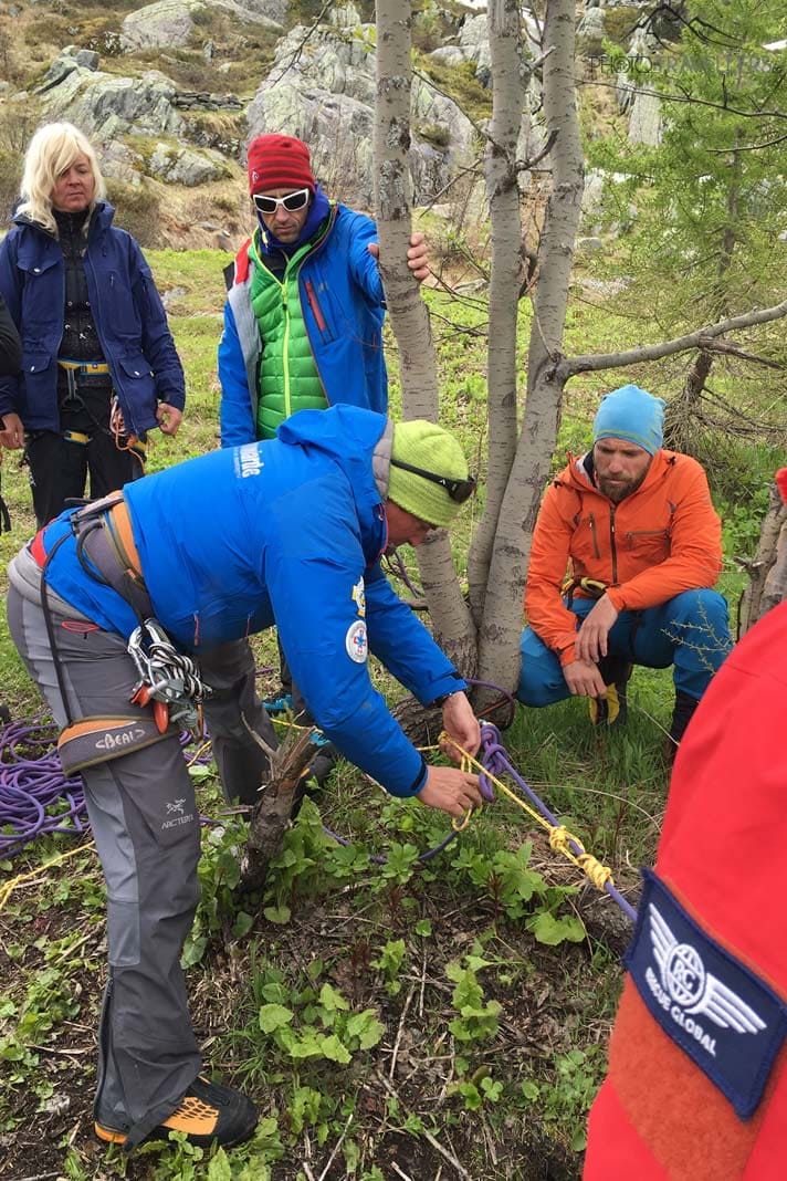 Rettungstechniken der Bergwacht