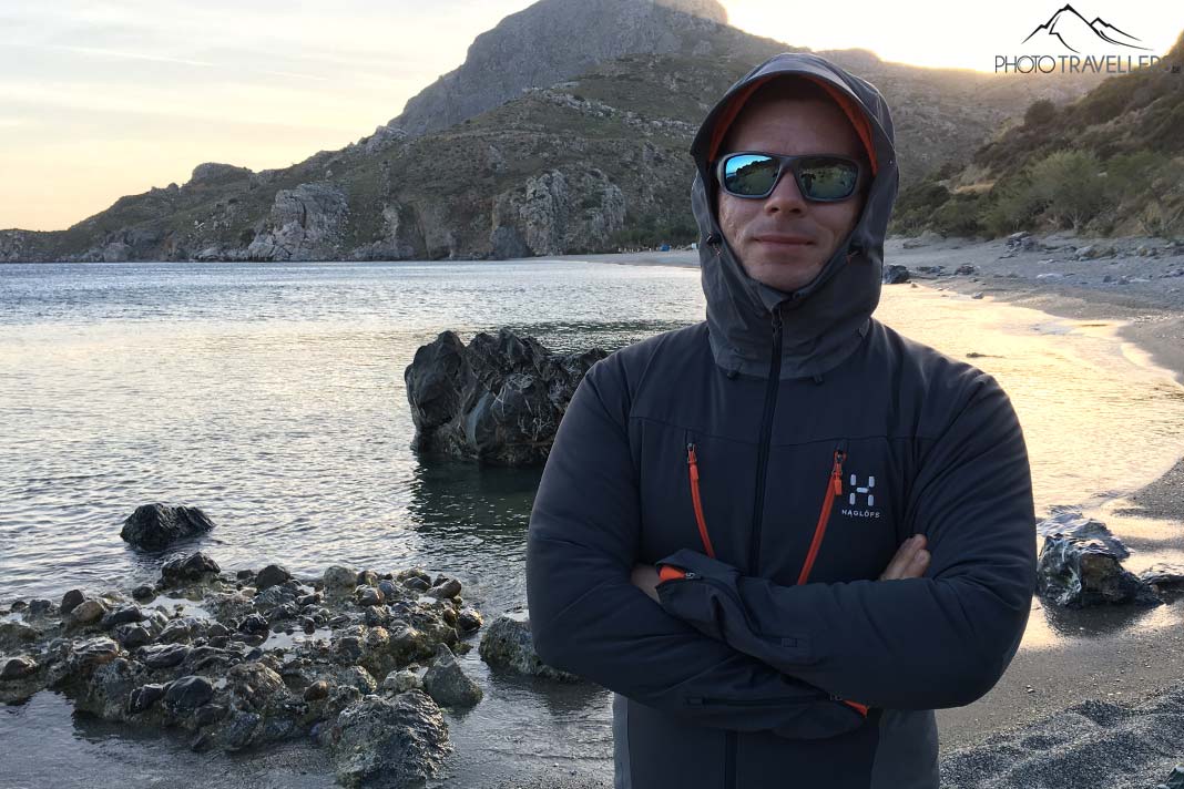 Haglöfs Hector Jacket am Strand