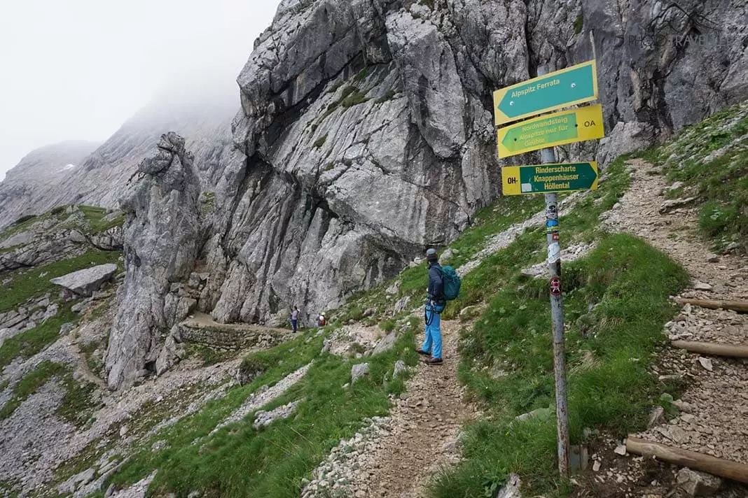 Weg zur Alpspitz Ferrata
