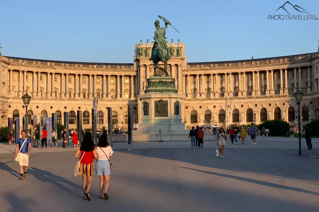 The Vienna Hofburg in the evening light