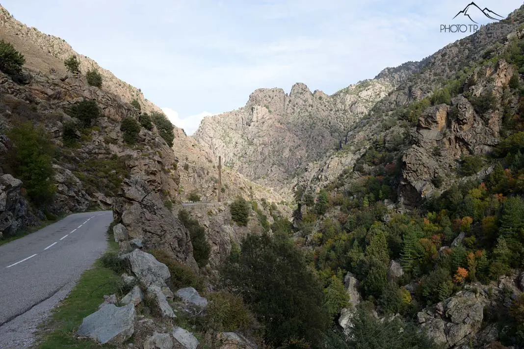 The gorge Défilé de la Scala di Santa Regina in Corsica