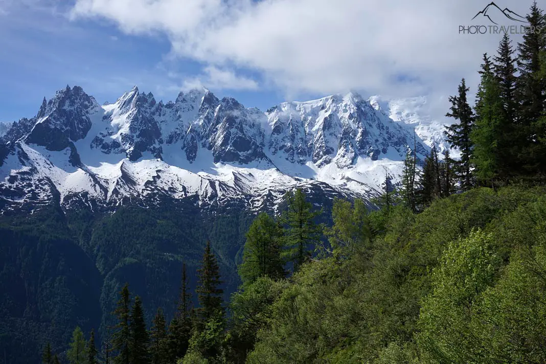 Berge über Chamonix