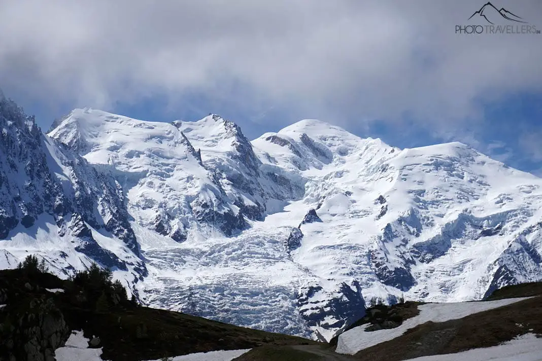 Blick auf den Mont-Blanc-Gipfel