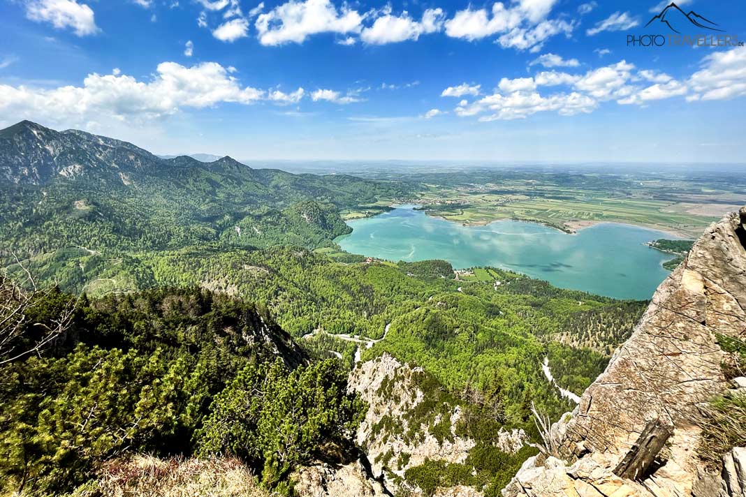 Blick vom Jochberg auf den Kochelsee