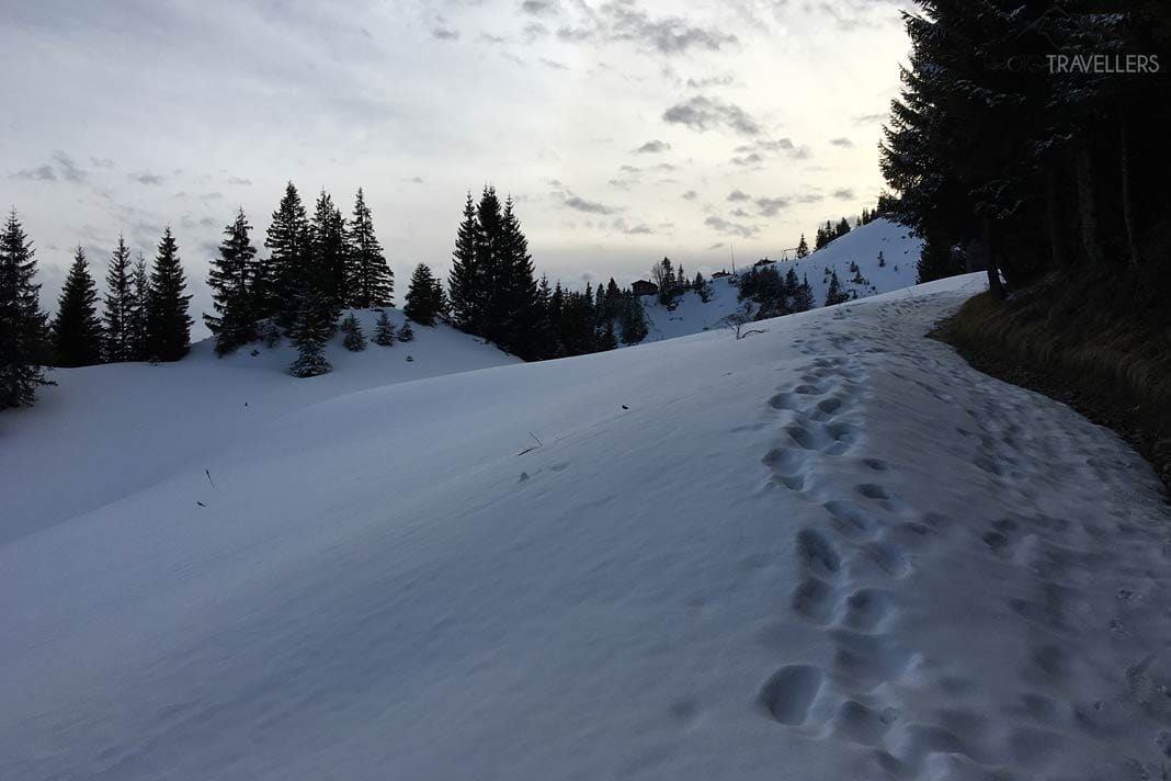 Verschneiter Wanerweg