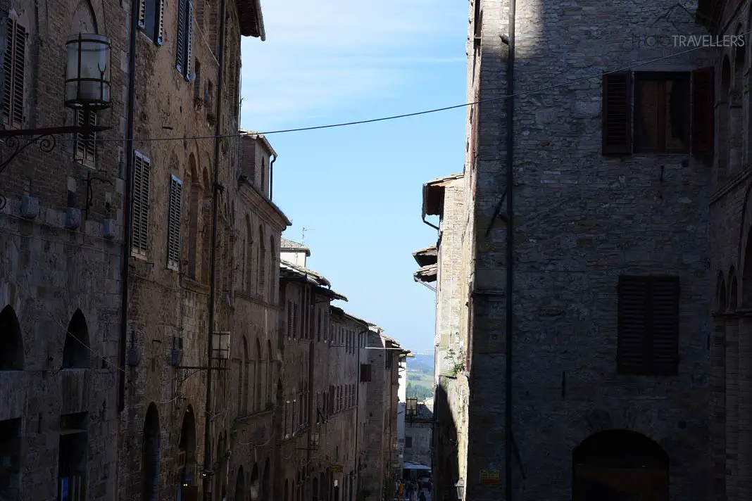 Alte Fassaden in San Gimignano