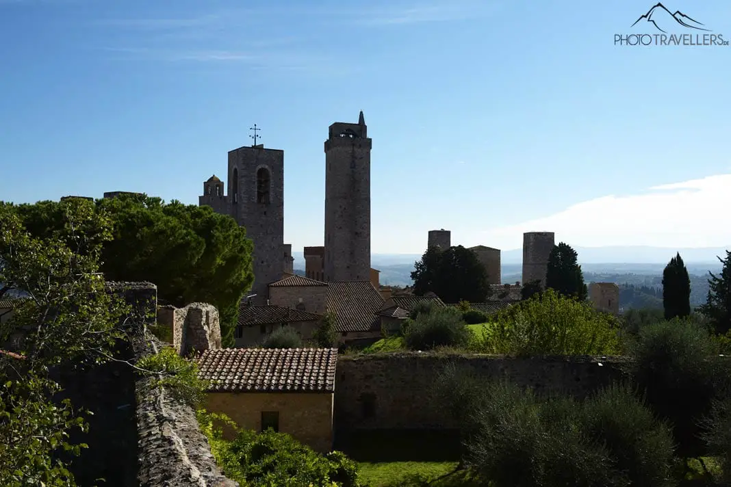 Aussichtspunkt mit Blick auf San Gimignano
