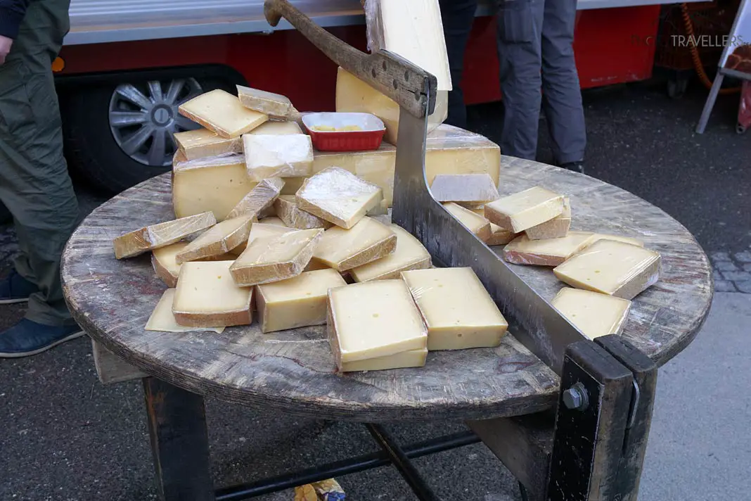Käse auf dem Markt in Salzburg
