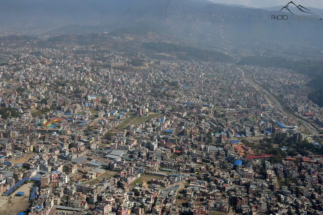 Kathmandu aus der Luft