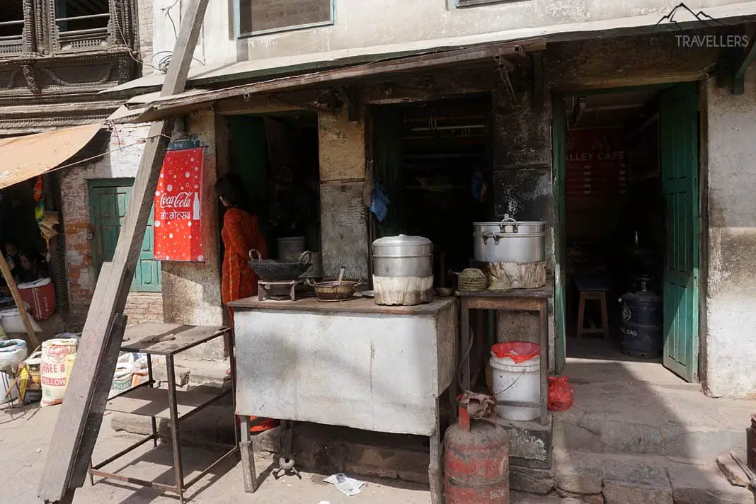 Straßenküche in Kathmandu