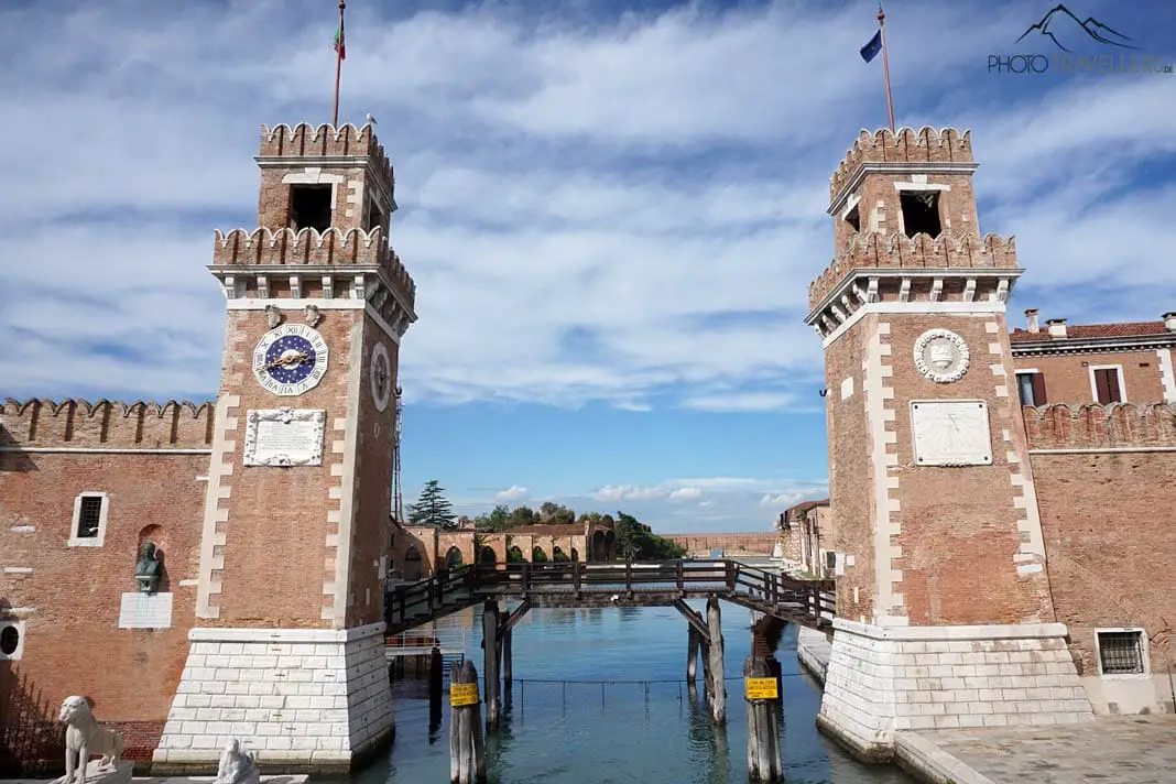 Die Türme des Arsenal in Venedig