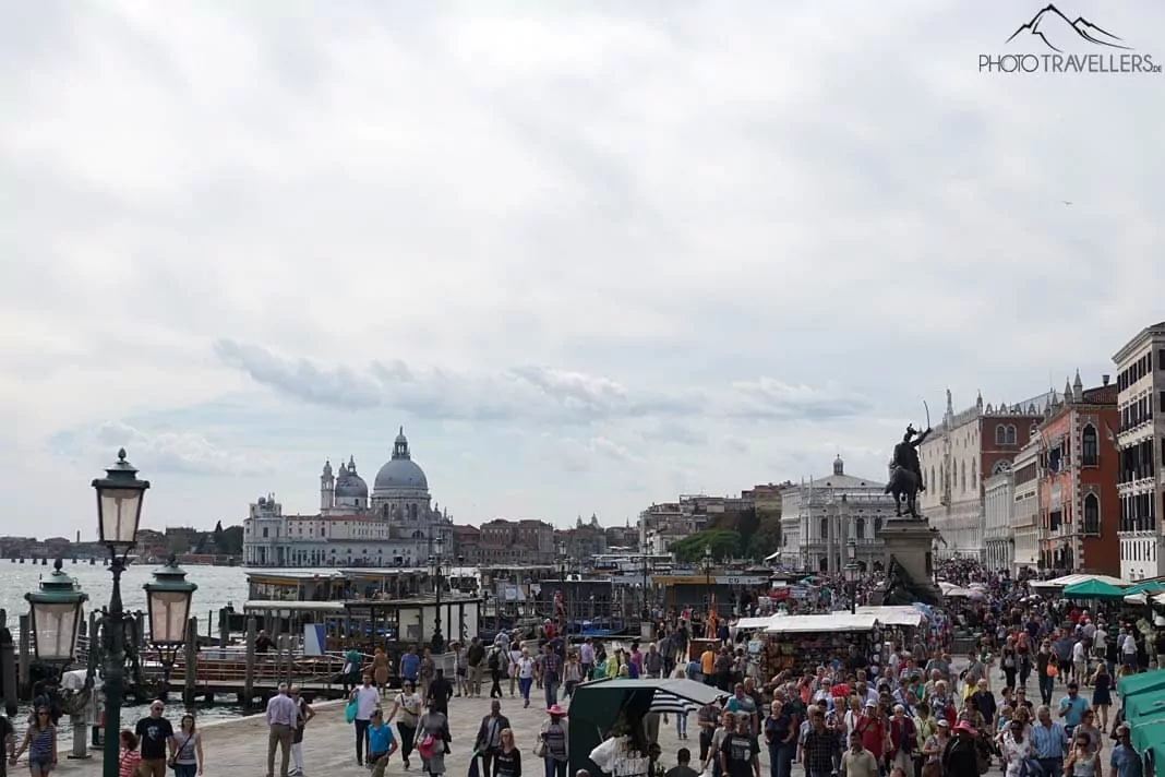 View to the Canale di San Marco with lots of people