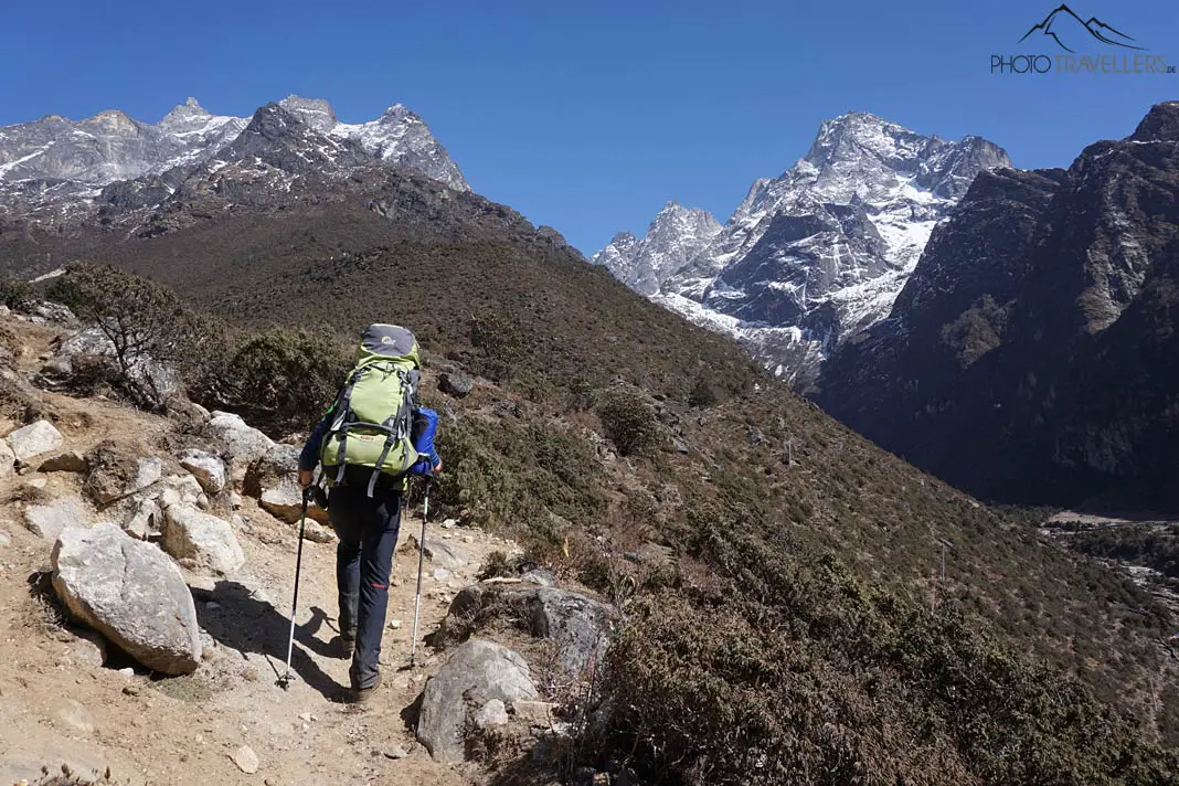 Trekker in Nepal