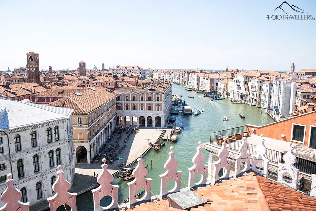 The view from above of the Grand Canal