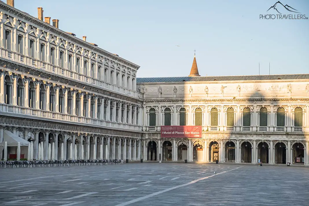 St. Mark's Square in the light of the morning sun
