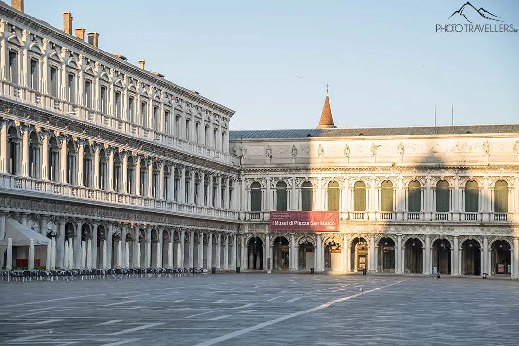 St. Mark's Square in the light of the morning sun