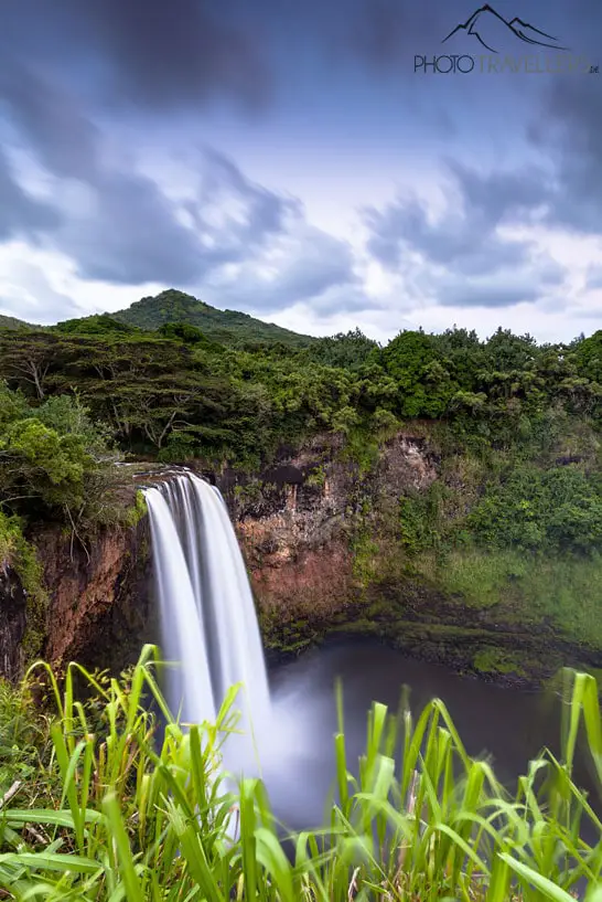 Langzeitbelichtung Wasserfall Kauai'i