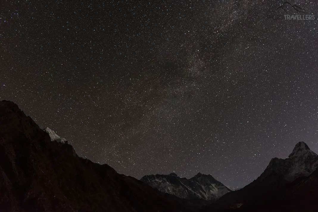Mount Everest and Lhoste Milky Way