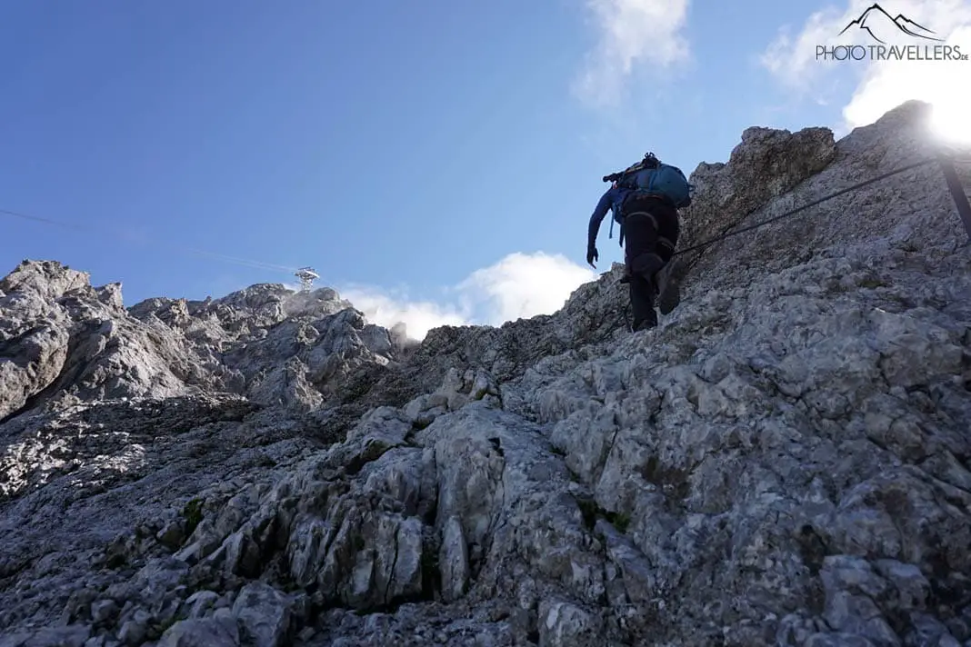 Wanderin am Stopselzieher Klettersteig