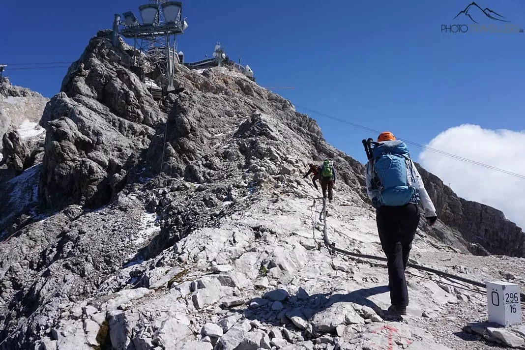 Anstieg zum Zugspitz-Gipfel