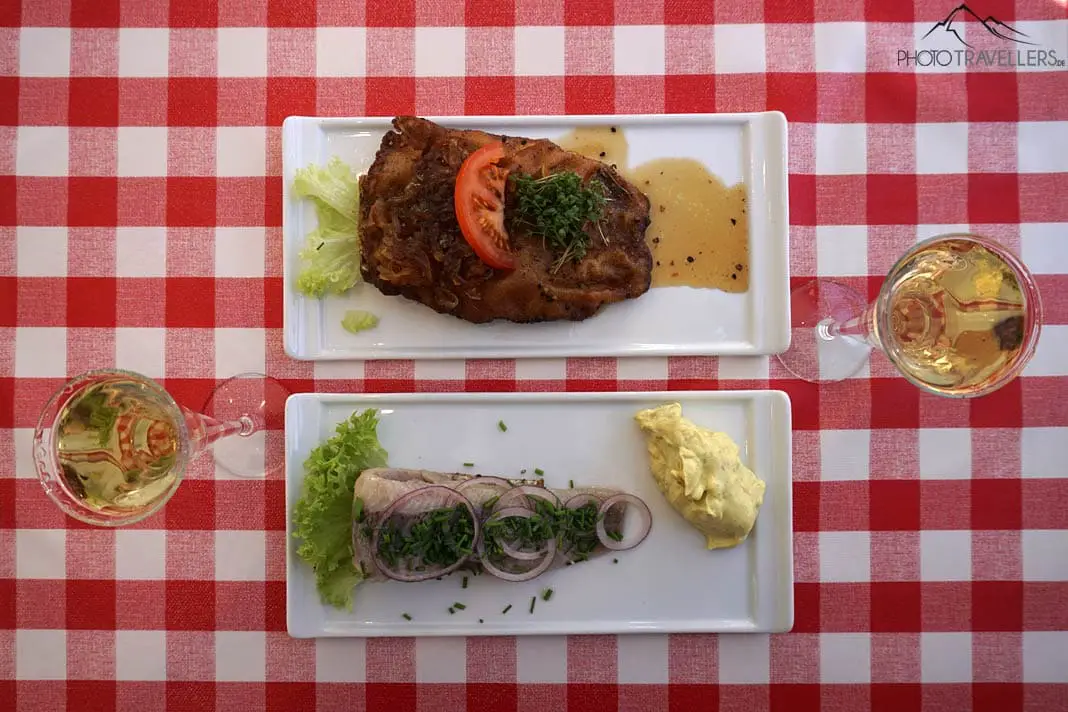 Smørrebrød on a plate - its a must try in Denmark