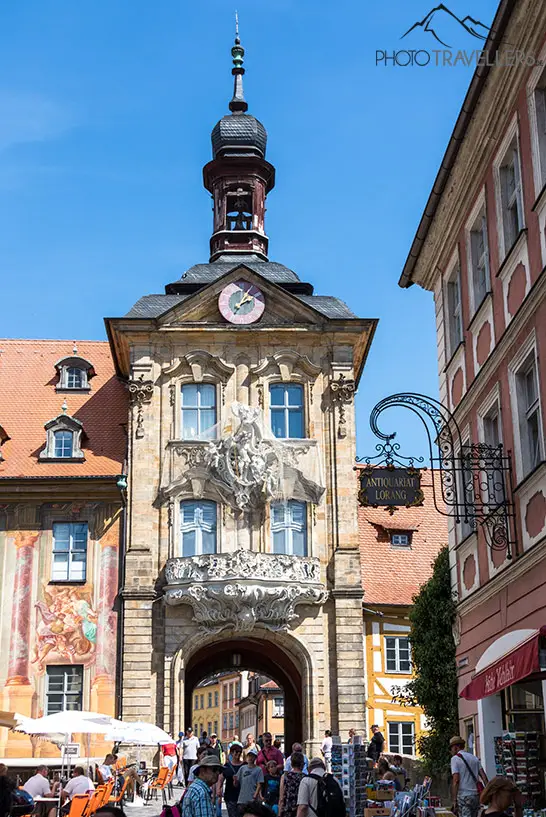 Der Durchgang im Alten Rathaus in Bamberg