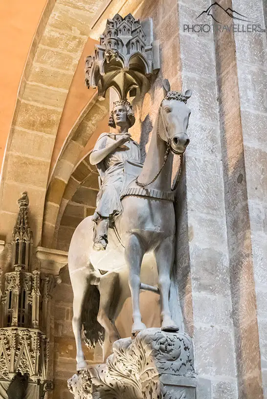 Der bekannte Bamberger Reiter im Bamberger Dom