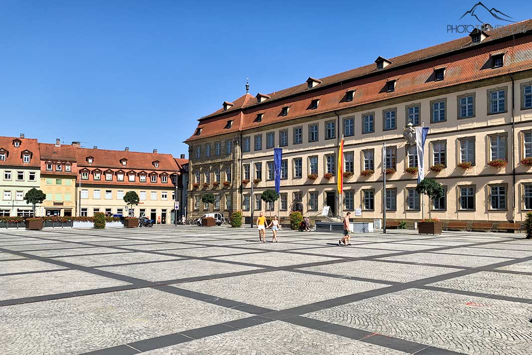Besucher auf dem Maximiliansplatz, Bamberg