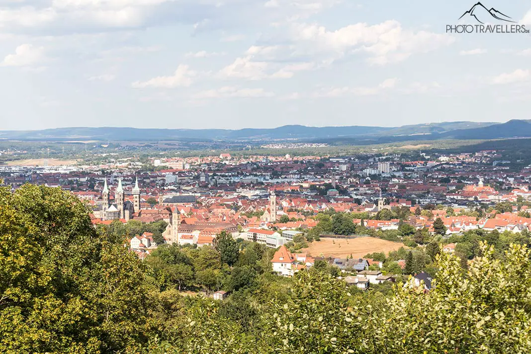 Der Blick von der Altenburg auf Bamberg