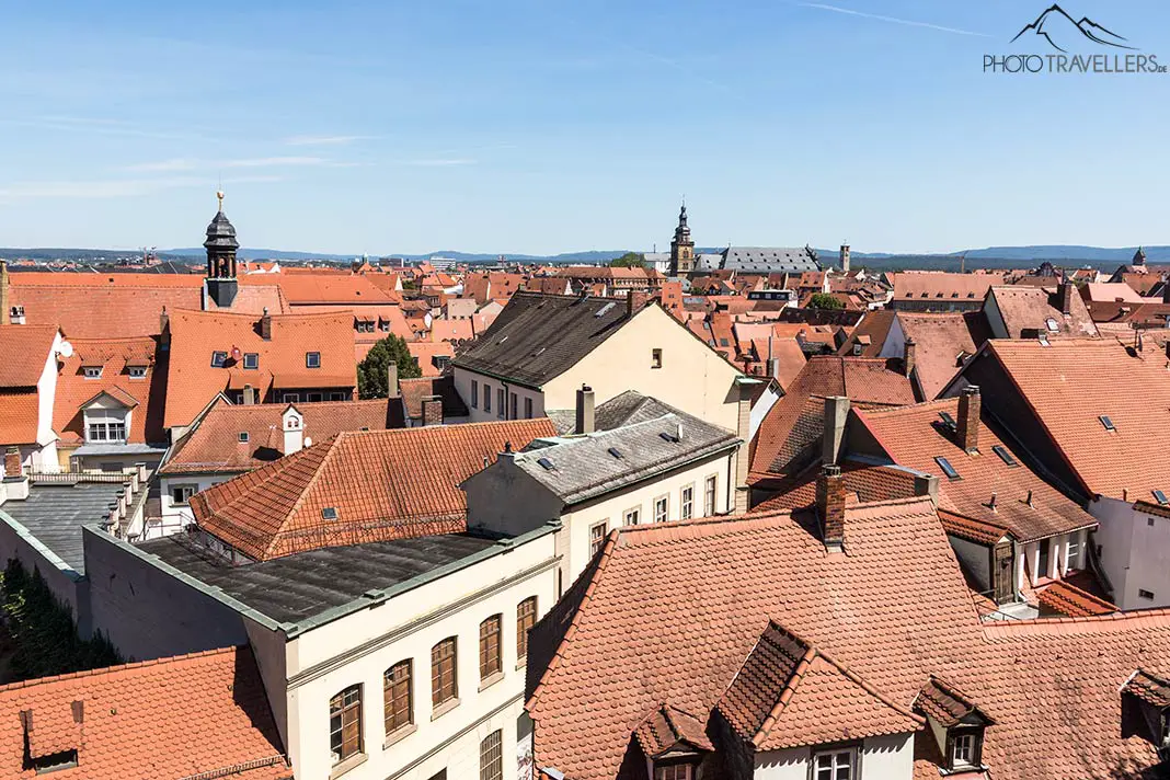 Der Blick vom Rosengarten über die Bamberger Altstadt