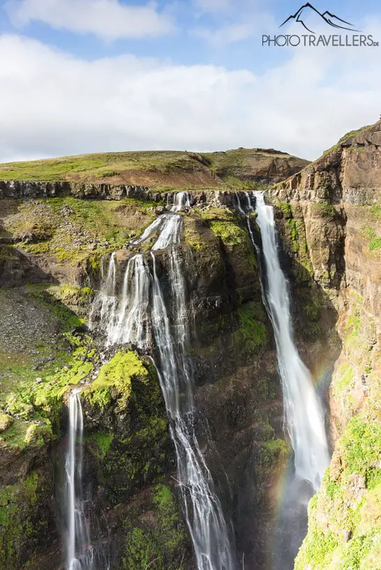 Der Glymur ist Islands höchster Wasserfall