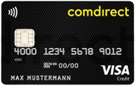 Visa-Karte der Comdirect
